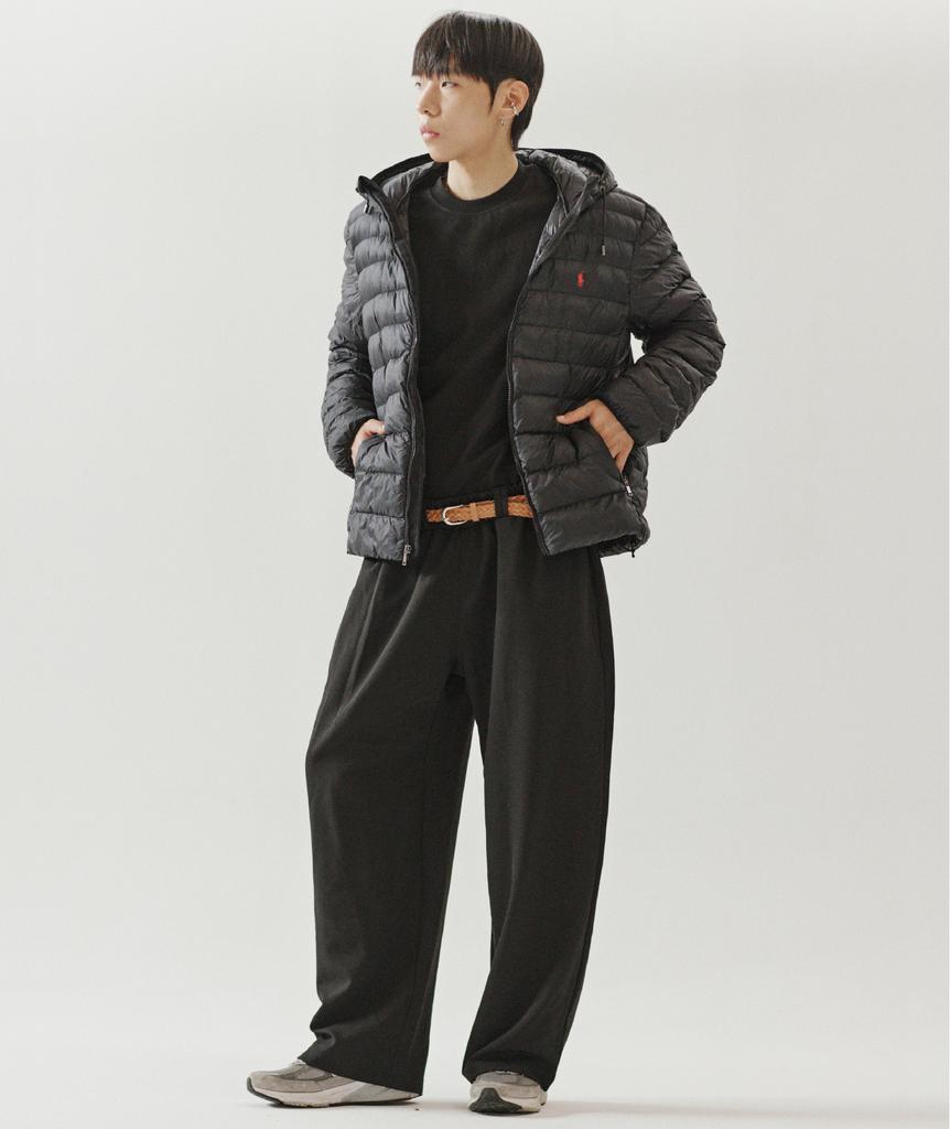 Deoseutoli [Fleece-Lined] Studio Banding Slacks (Black)