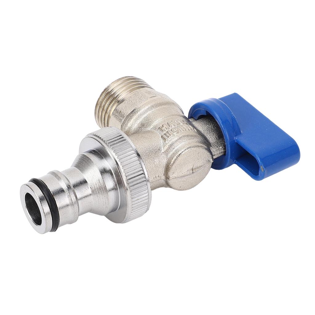 Angle Valve G1/2in Male Inlet G3/4in Male Outlet 1/4 Turn Brass Water Shut Off Valve