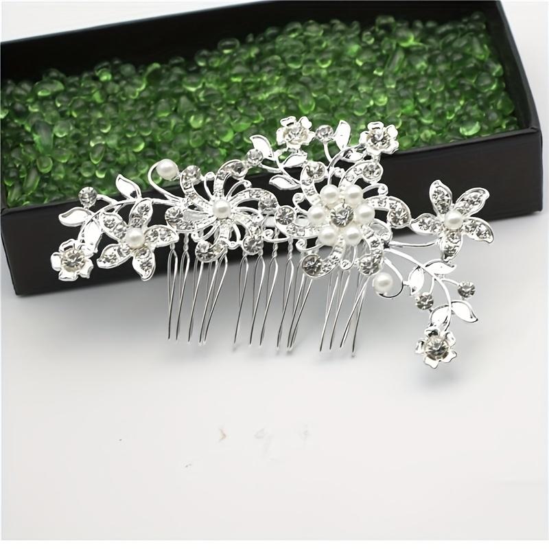Romantic Imitation Flower Hair Clip Elegant Comb Headwear Wedding Party Banquet Hair Ornament