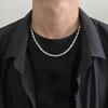 Men's High-end Niche Titanium and Steel Non-fading Cuban Necklace and Bracelet