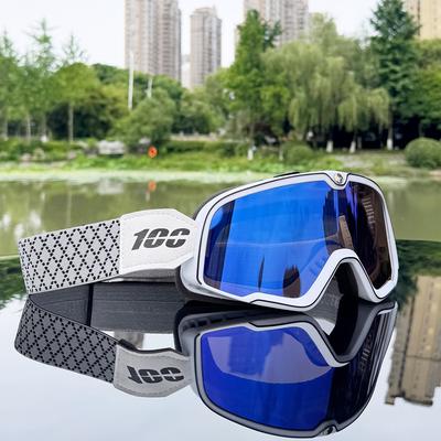 Retro Motorradbrille Brille Winddicht Motocross Sonnenbrille Vintage Helmbrille Radfahren Rennen Cafe Racer