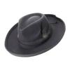French Style Trilby Hat for Adult Male Christmas Formal Gathering Carnivals Derby Hat Winter Autumn Hat for Female