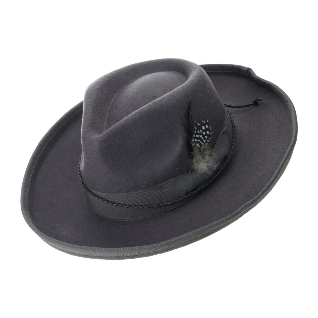 French Style Trilby Hat for Adult Male Christmas Formal Gathering Carnivals Derby Hat Winter Autumn Hat for Female