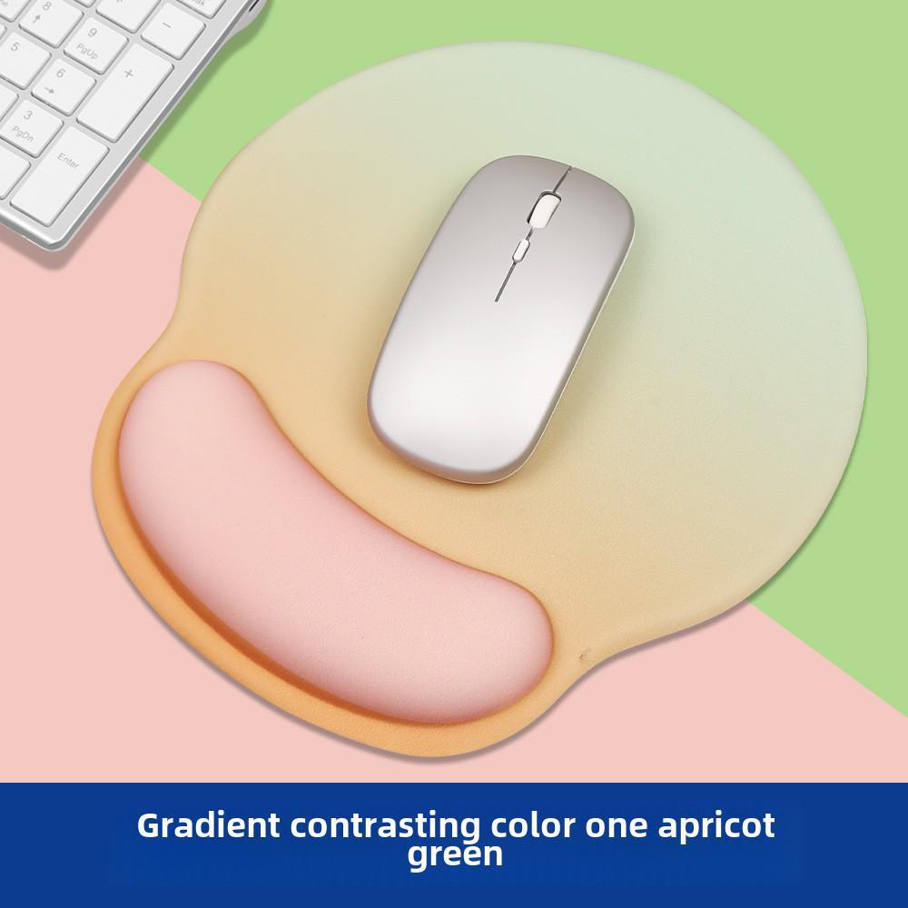 High-Value Silicone Memory Foam Wrist Pad - Non-Slip Cloud Girl Design for Office Mouse Use