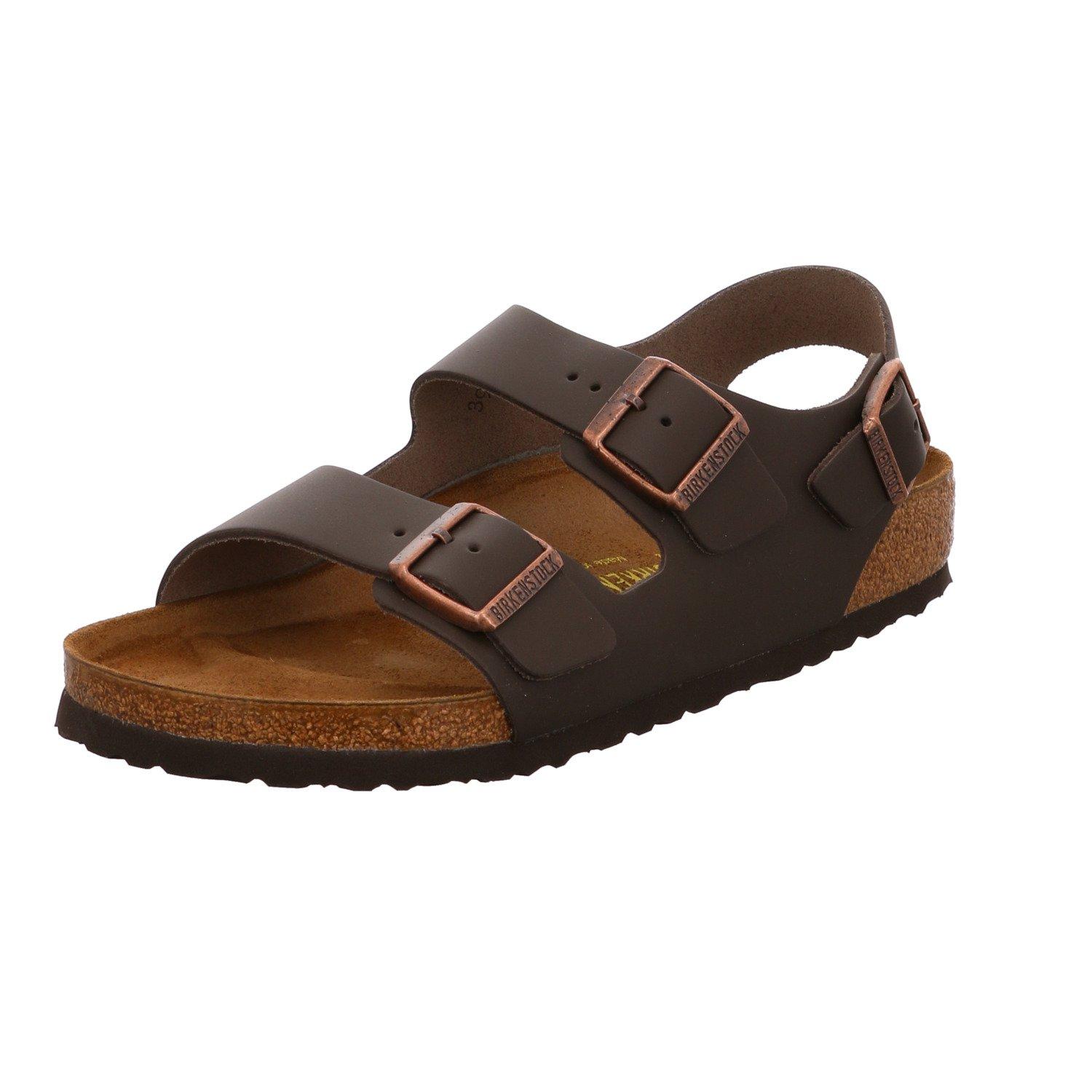 

Сандалии Birkenstock Milano для мужчин и и они имеют верх из синтетической кожи с US 44 M US US Birko-Flor женские. Легкий, прочный,