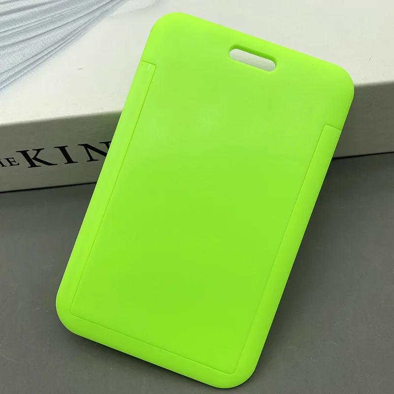 New Plastic Card Cover Sleeve Bag ID Badge Case Bank Credit Card Badge Holder Wallet Pouch School Student Office Supplies