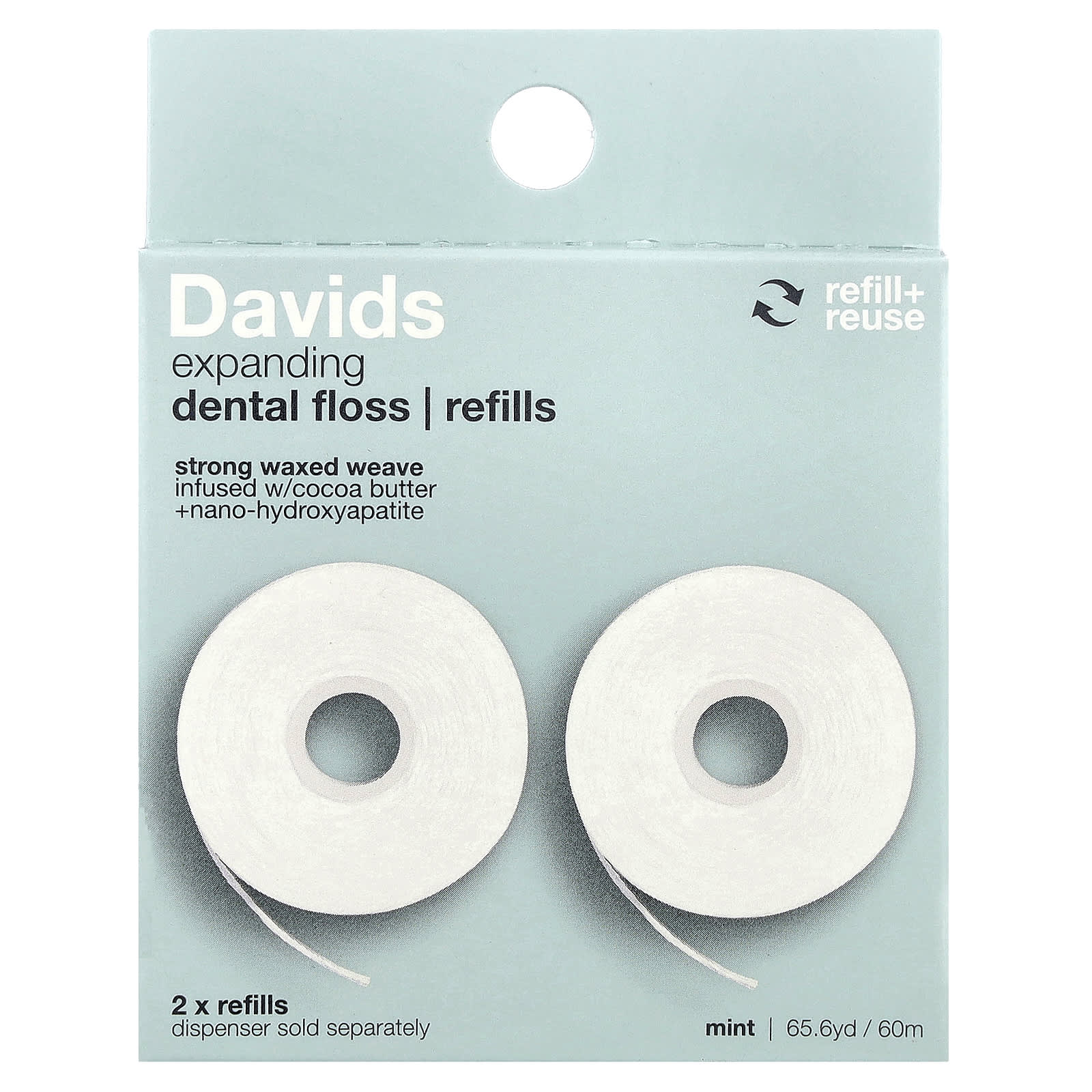 

Extended Floss, Refill, Mint, 2 Count, 30M (32.8Yd) Each
