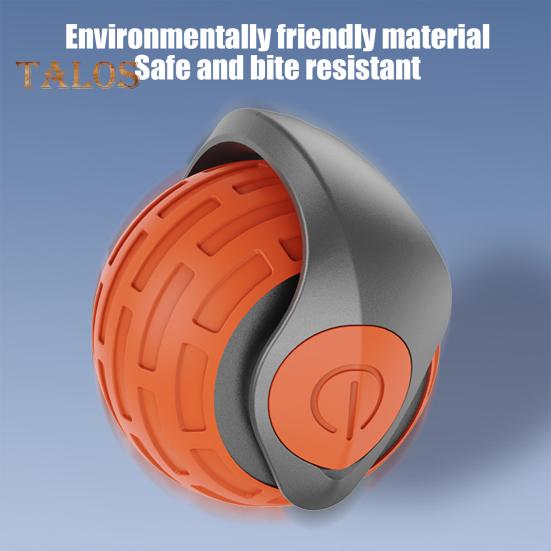 Interaktives Katzenballspielzeug, wiederaufladbar über USB, rollendes Ballspielzeug, Zwei-Geschwindigkeitseinstellung, automatisch bewegliches Katzenspielzeug mit Schwanz für Hauskatzen