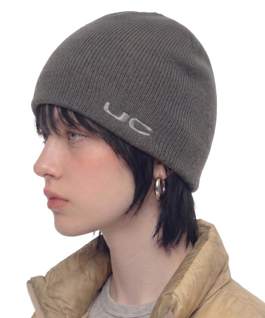 Eondeokeonteulol Winter Thermal Wool Slim Fit Solid Unisex Beanie Hat Beanie / Uc / Wing / Ch