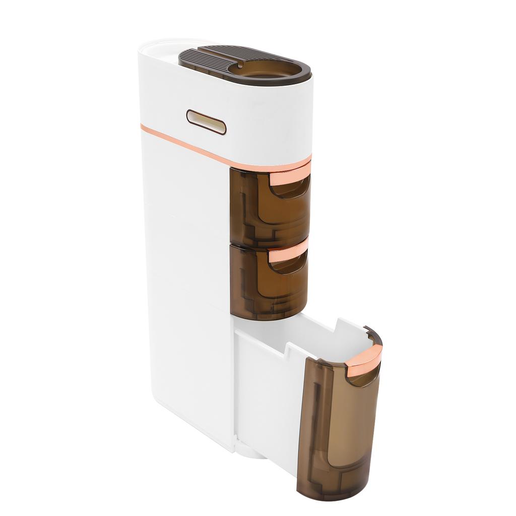 Storage Cabinet, Bathroom Storage Cabinet, Multi-tier Storage Cabinet Hollow Side Holes Bottom Grooves for Kitchens, Bathrooms