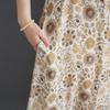 DIMANAF New 2026 Women Sundress Plus Size Summer Beach Long Dress Loose Casual Maxi Lady Floral Print Dress