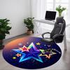 1pc Starry Night Sky Chair Carpet for Office, Soft, Non-Slip Polyester Mat, Office, Living Room, Bedroom, Durable Polyester Yy251207200