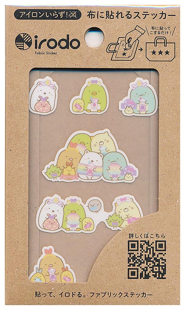 SANEI irodo Sumikkogurashi Cloth Transfer Sticker Tapioca Park SGN010