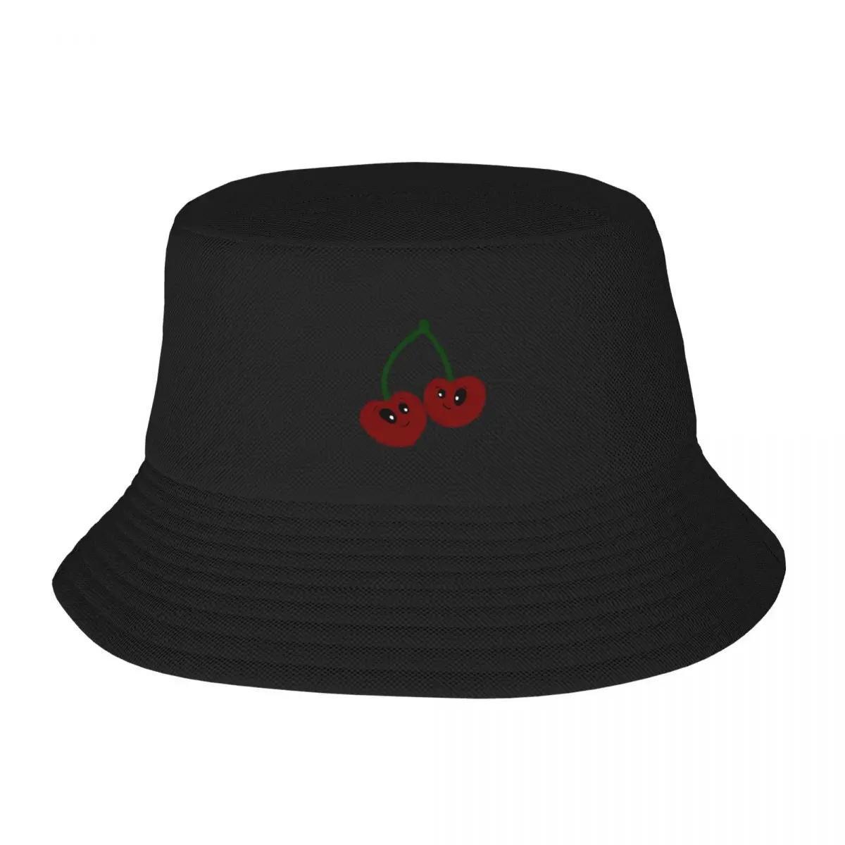 New Cherry Bucket Hat Sunscreen Ball Cap Gentleman Hat Anime Mens Luxury Womens