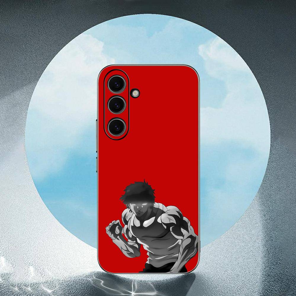 Baki H-Hanma Anime For Samsung Galaxy S23 S24 S25 Ultra S22 Plus S21 Black Soft Case Waterproof Soft Case