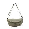 Crossbody Bag Women's Cycling Sports Breast Bag Women's Casual Versatile Canvas Dumpling Bag Satchel Waist Bag Men