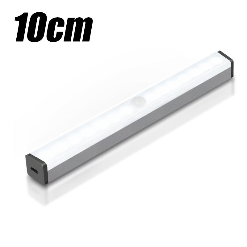 SEAMETAL Car Sensor Light for Floor Trunk Hood USB Rechargeable Automatic Induction Light Bar Magnetic Maual/Sensing Mode Lamp 10cm