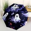 1pc Ghostly Night Automatic Open/Close Umbrella with One Touch Button,, Windproof Design   Lightweight Portable Umbrella for Women & Men6081