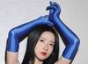 Sexy Women Candy Color Stain Smooth High Cut Bodysuit Oil Glossy Shiny Elastic Tights Shapping Leotard Backlesss One Pieces