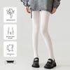 Graue, mit Samt gefütterte Leggings für Damen - Warme, dicke, kältebeständige Strumpfhose mit No-Drop-Design für Herbst & Winter