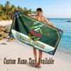 Rapid Wien FC Design Beach Towel Custom Text Large Towel for Beach Vacation