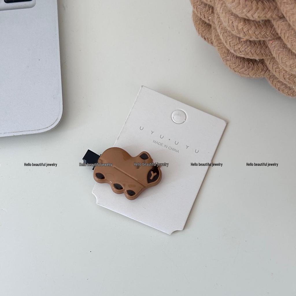 Capybara Cartoon Hair Clip - Funny Xiaohongshu Style for Girls & Students