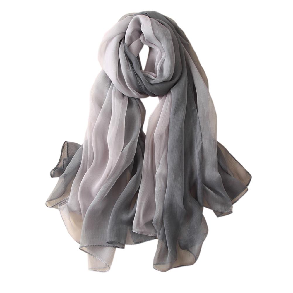 Women Stylish Gradient Colour Beach Sun-screen Scarf Fashionable Tippet Festival Gift