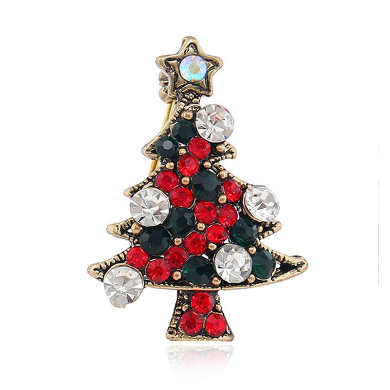 Christmas Tree Brooches For Women Unisex Plant Pins Multi-Color Available Holiday Party Accessories Gifts