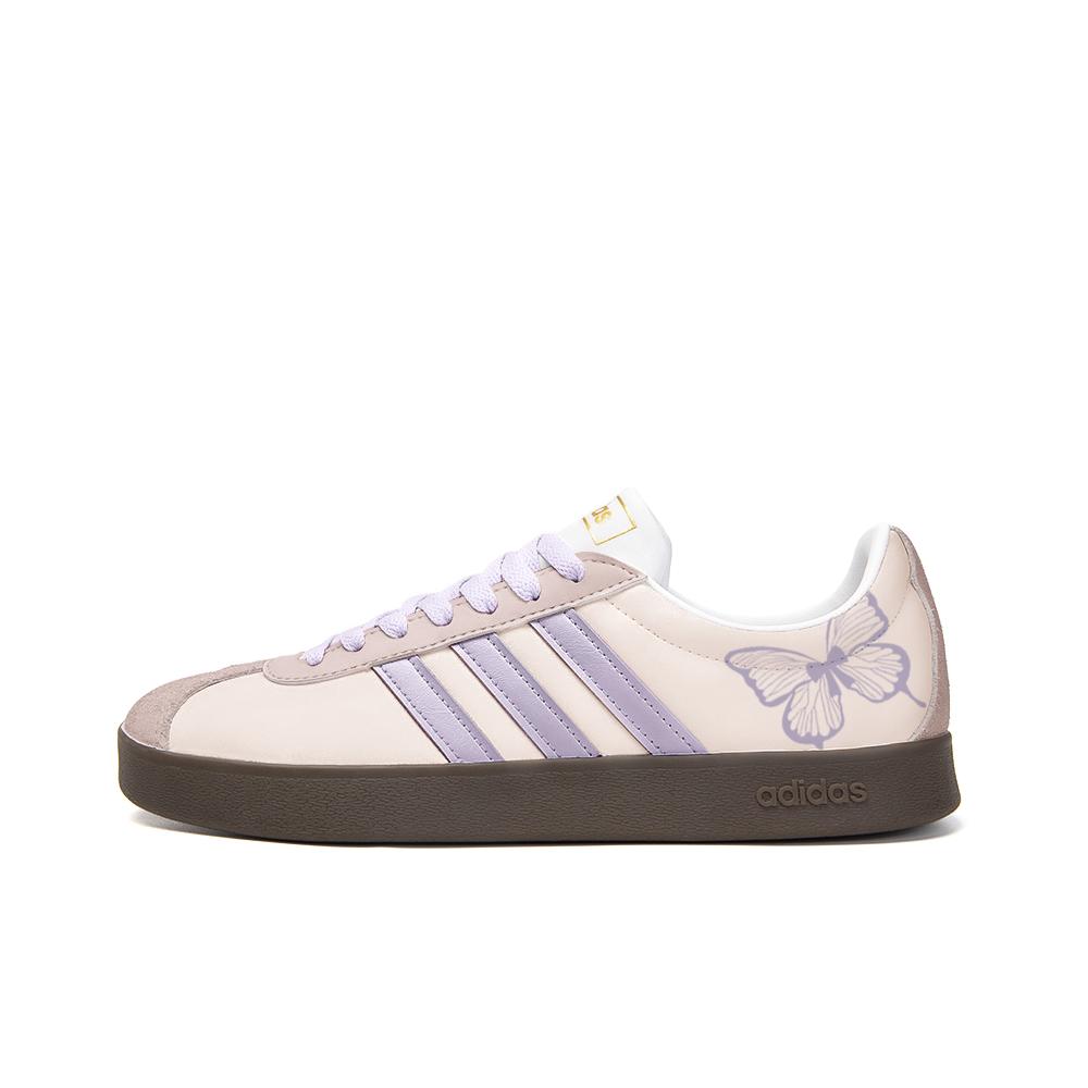

Adidas Neo VL Court 2.0 Leather Slip Resistant Abrasion Resistant Low top Skateboard Shoes Unisex Pink Purple ID6015(Team354-) 44⅔