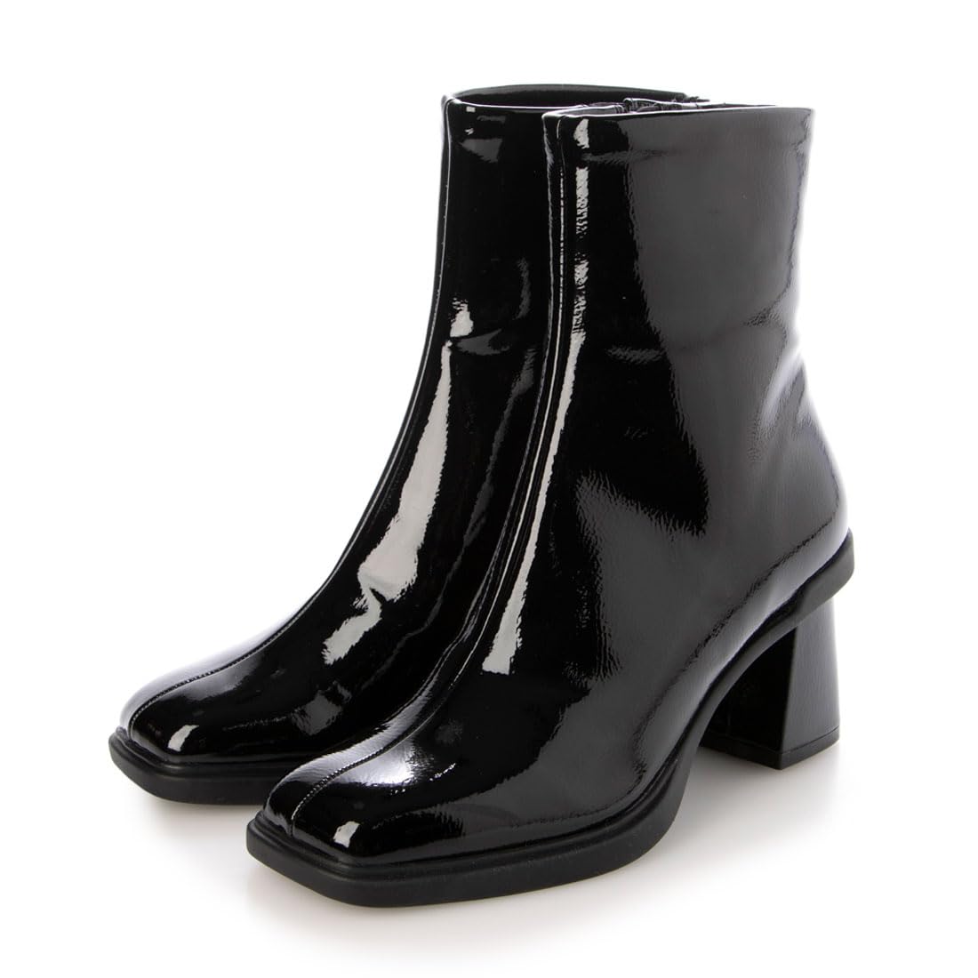 

Милые эмалированные резиновые сапоги CAMY48301 черного цвета