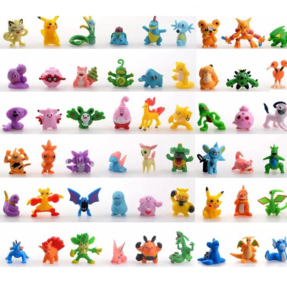 144pcs para Pokemon Toy Set Mini Figuras de acción Elf Doll para Pocke 144pcs para Pokemon Toy Set Mini Figuras de acción Elf Doll para Pocke