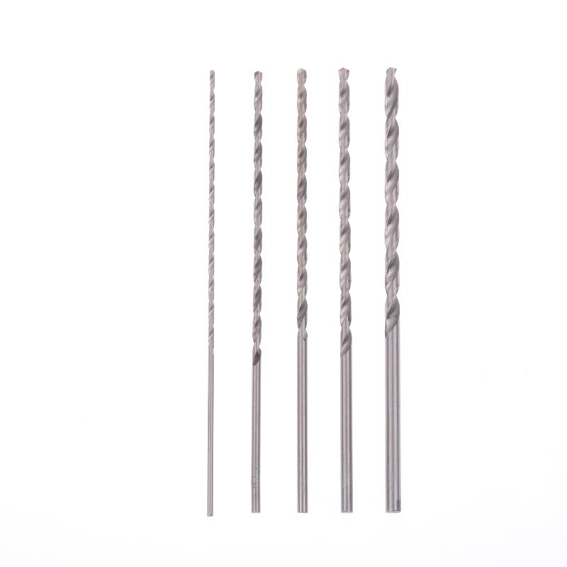 5Pcs 2Mm 3Mm 3.5Mm 4Mm 5Mm Twist Drill Bit Kit For Wood Plastic Alloy Metal Woodworking Deep Hole Drilling