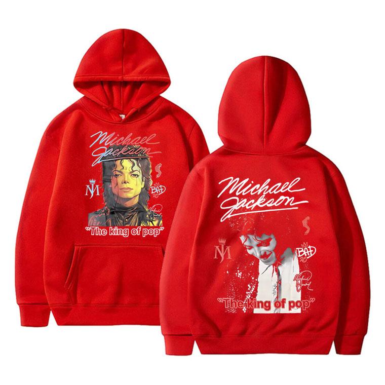 Classic Vintage Michajackson Graphics Hoodie Men Women Hip Hop Punk Rock Sweatshirt Male Gothic Harajuku Oversized Hoodies