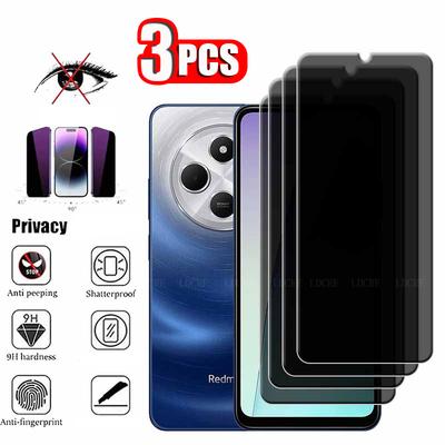3PCS HD Clear Anti-SPY Privacy Tempered Glass Screen Protector for Redmi 14C 4G 13 13C Note 13 Pro 4G 5G Note 14 POCO X6 C75 C65 Anti-Peeping Glass
