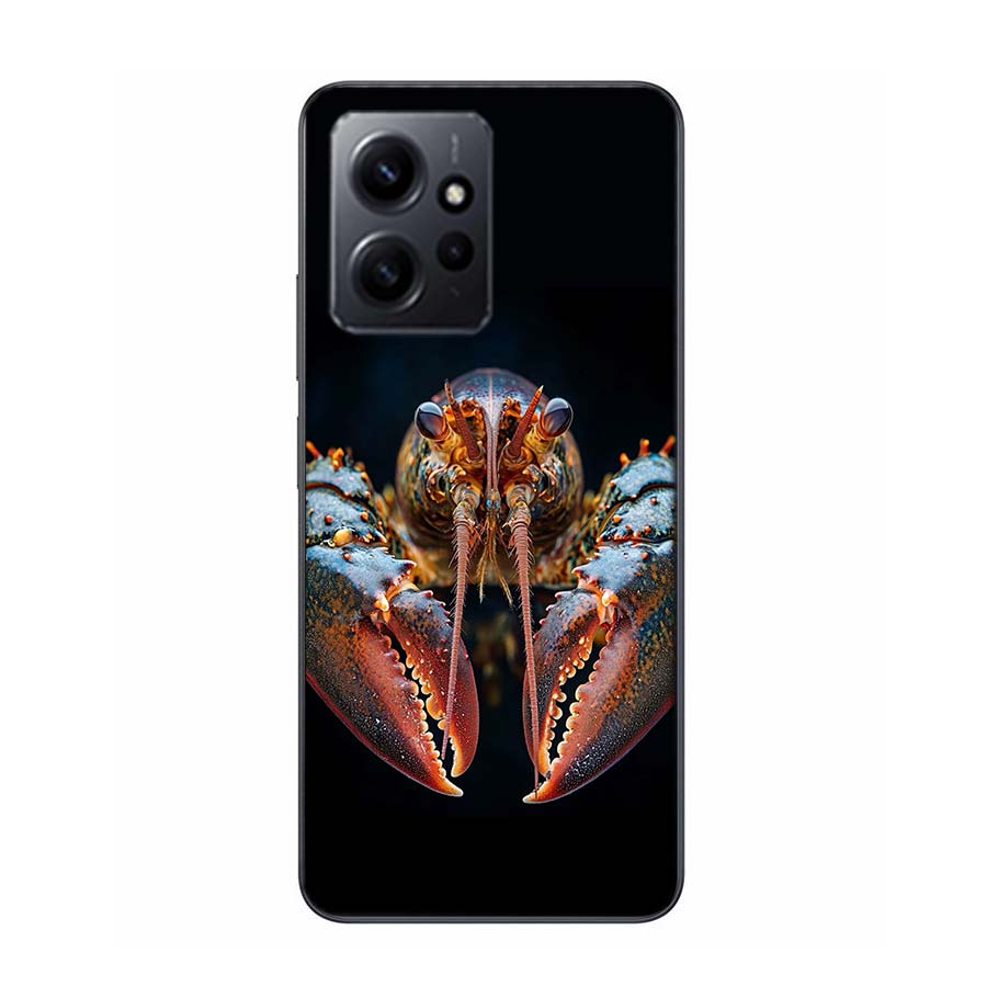 Live Lobster Phone Case For Redmi 12 13C 12C 15C 9 10 10C Note 13 Pro Plus 14 15 Pro 9T 9C 9A TPU Soft Cover Clear Cell Cases Sh