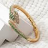 Animal Green Snake Open Bracelet Versatile High-end Hand Accessories Light Luxury Accessories for Women