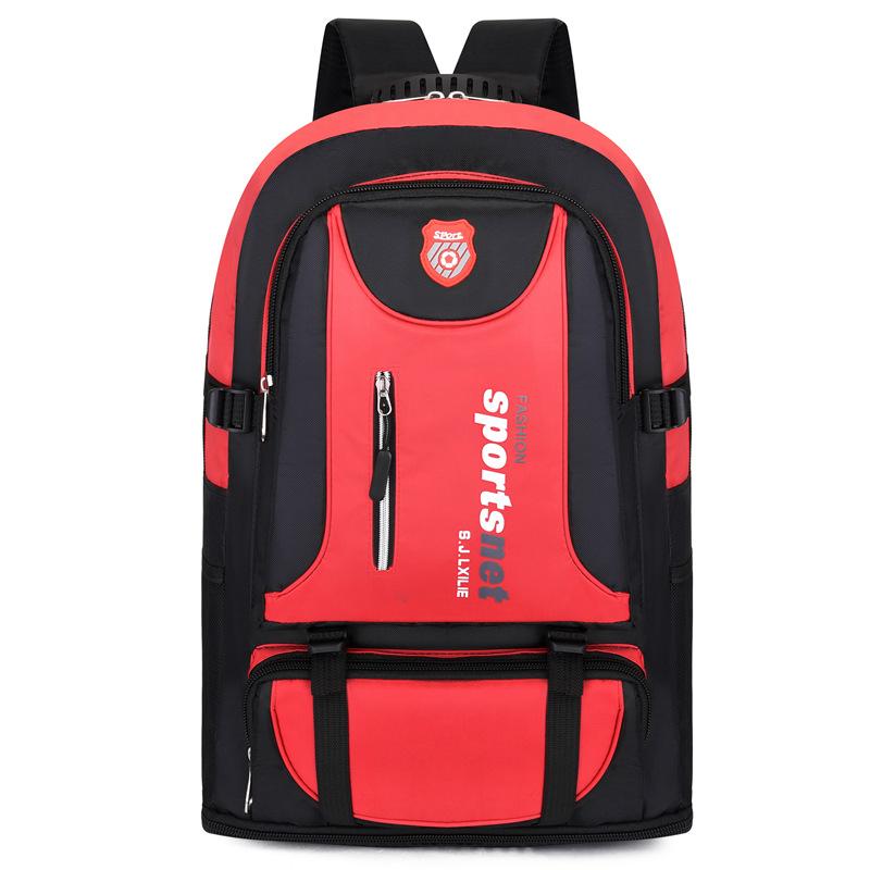 Unisex Super Large Capacity Double-Shoulder Bag Wear-Resistant Sports Outdoor Travel Mountaineering Luggage Backpack