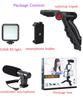 Kit Microfono Professionale per Vlogging Video Studio di Fabbrica Originale Tuta Fotografica con Supporto Treppiede e Luce LED