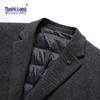 Men's Wool Blend Suit Jacket with Duck Down Liner