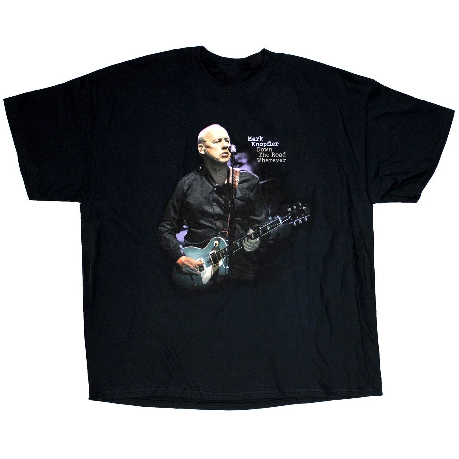 Мужская футболка Mark Knopfler Down The Road Wherever Tour 2019 XX-Large Черная XXXXL