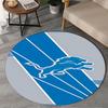 Detroit Team Spirit Round Rug for Livingroom,Bedroom, Palyroom, Chair Rug, Area Rug, Circle Carpet, Large Size Fan Christmas Gift