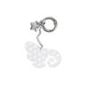 Whale Starfish Hanging Rope Keychain 3d Handmade Rhinestone Beaded Patches Crystal Bag Lanyard Hanging Bag Charms Accessories