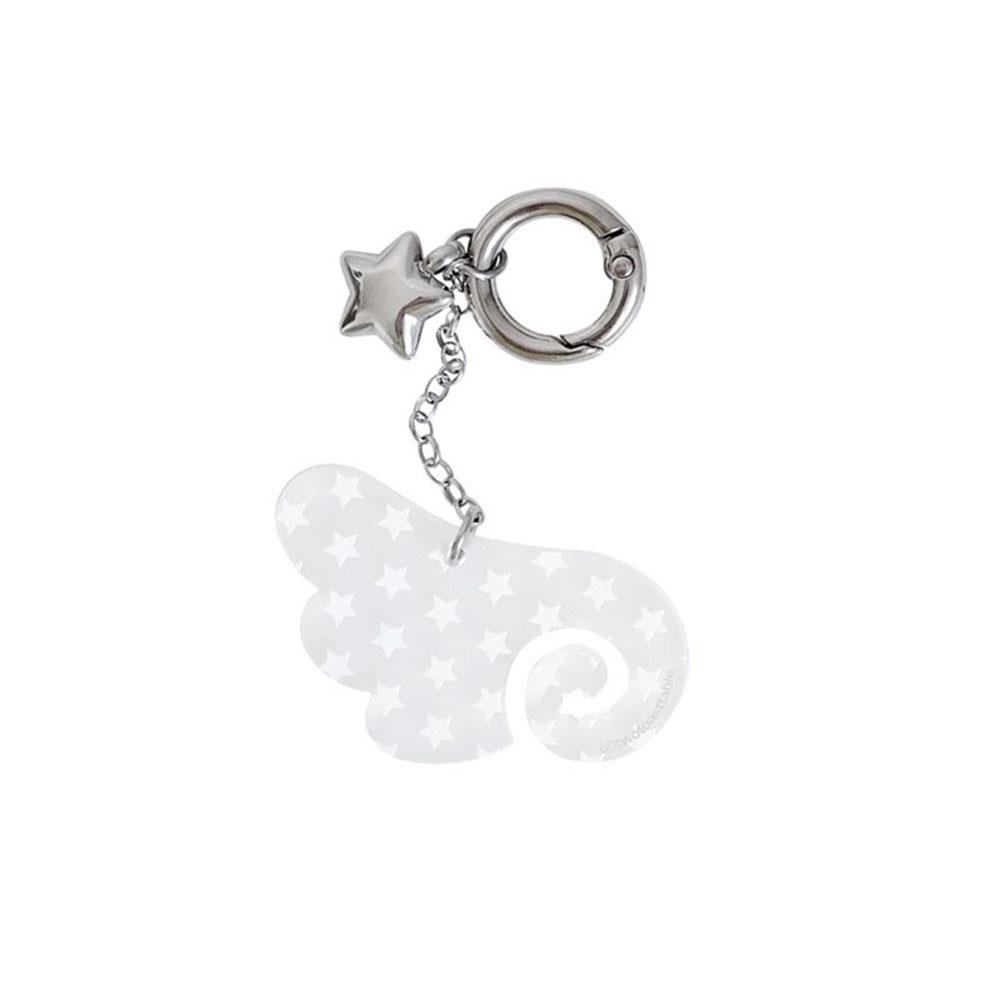 Whale Starfish Hanging Rope Keychain 3d Handmade Rhinestone Beaded Patches Crystal Bag Lanyard Hanging Bag Charms Accessories