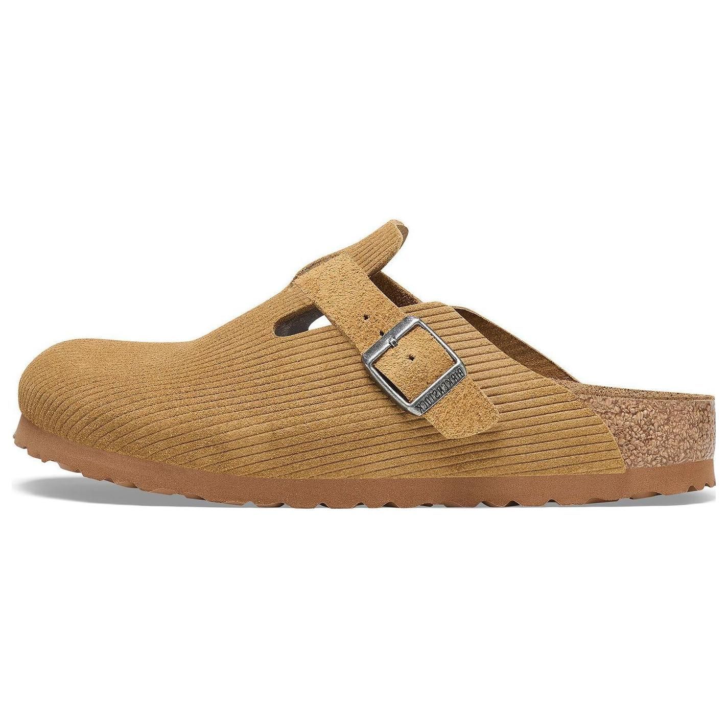 Birkenstock Boston Suede Soft Comfortable Closed-Toe Slippers Unisex slippers Brown 1025647 42