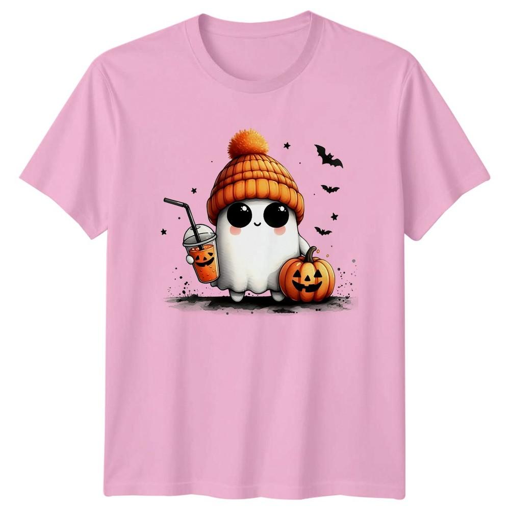 Cute Ghost Halloween Pumpkin Unisexs Unisexs Graphic Tee Spooky Unisex TShirt