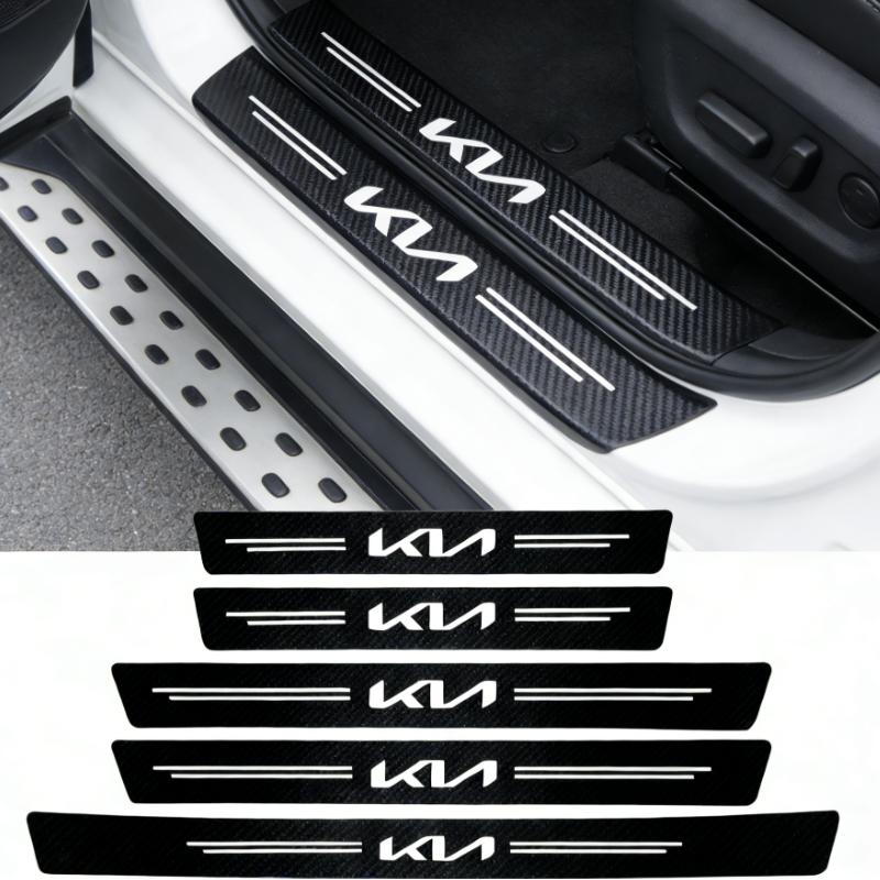 Car Door Sill Protector Stickers Transparent Decor Decal Threshold Strip For Kia Rio Soul Cerato Soent Sportage Picanto K5 Forte hbsp50