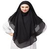 Triangle tow layers tie at back Ready to wear Hijab NZ307