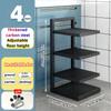 Adjustable Pot Rack Organizer Kitchen Stainless Steel Pot Storage Rack Multi-Layer Household Pot and Pan Organzier for Kitchen