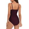 Women's One-piece With Chest Pad Without Steel Bra Swimsuit Color Swimsuit