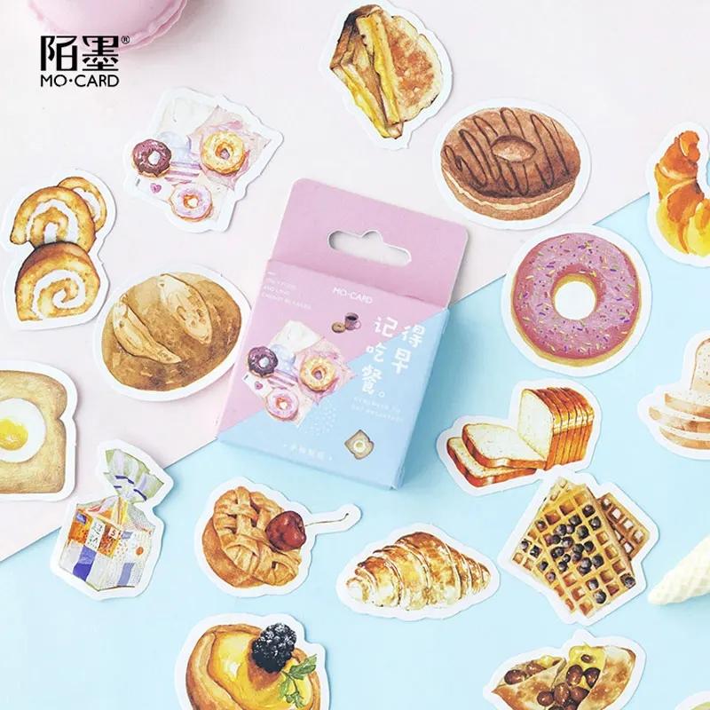 

46/pack Cute Food Kawaii Bread Donuts Scrapbooking Stickers DIY Craft Decoracion Journal Photo Albums Decoration Sticker